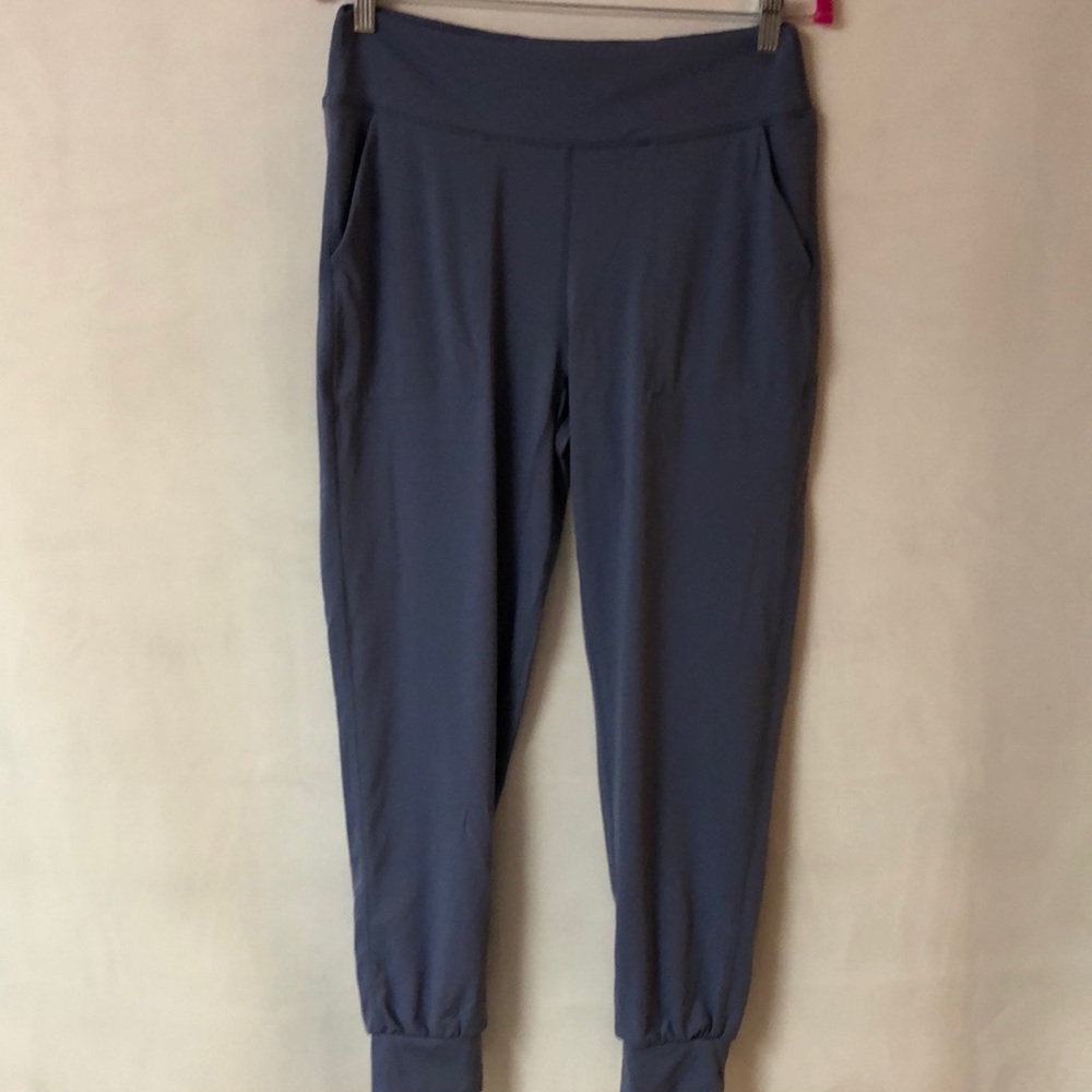 Willit powder blue nylon joggers